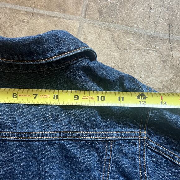 Oshkosh B'Gosh Kids Denim Jean Trucker Jacket Size 5 Snap Closure Logo Spellout - Picture 10 of 10